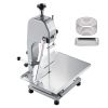 Commercial Electric Meat Bandsaw, 1500W Bone Sawing Machine with 12.4" x 18.1" Workbench, 0-4.3" Cutting Thickness, 7 Extra Replacement Blades
