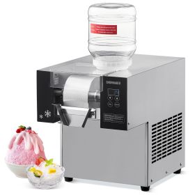 Commercial Snowflake Ice Machine, 176.4LBS/24H Snowflake Ice Maker, Stainless Steel Ice Shaver Machine, Electric Snow Cone Maker