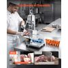 Commercial Electric Meat Bandsaw, 1500W Bone Sawing Machine with 12.4" x 18.1" Workbench, 0-4.3" Cutting Thickness, 7 Extra Replacement Blades
