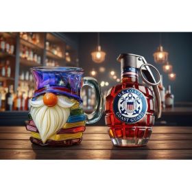 Unique Book Shaped Glass Mug Coffee Tea Cup Creative Gift For Book Lovers Double Duty Drinkware And Decoration (Option: Type  F Set2-1PCS)