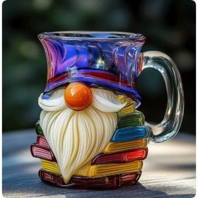 Unique Book Shaped Glass Mug Coffee Tea Cup Creative Gift For Book Lovers Double Duty Drinkware And Decoration (Option: Type  F-1PCS)
