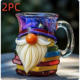 Unique Book Shaped Glass Mug Coffee Tea Cup Creative Gift For Book Lovers Double Duty Drinkware And Decoration (Option: Type  F-2PCS)